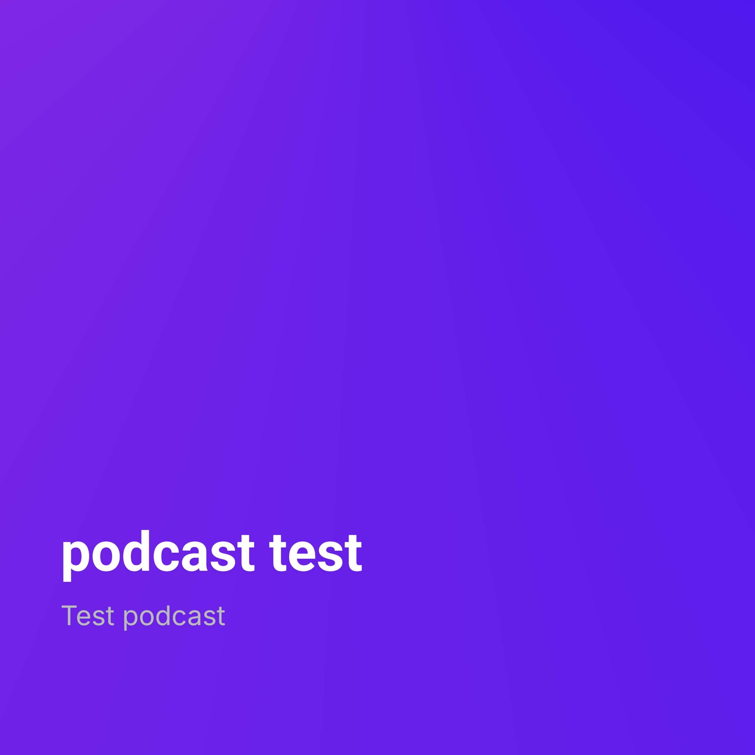 podcast test episode artwork